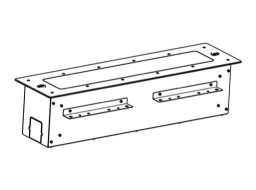 Boitier d&rsquo;encastrement de sol pour barres s&eacute;rie Hi-Line 60 - DTS