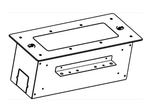 Boitier d&rsquo;encastrement de sol pour barres s&eacute;rie Hi-Line 30 - DTS