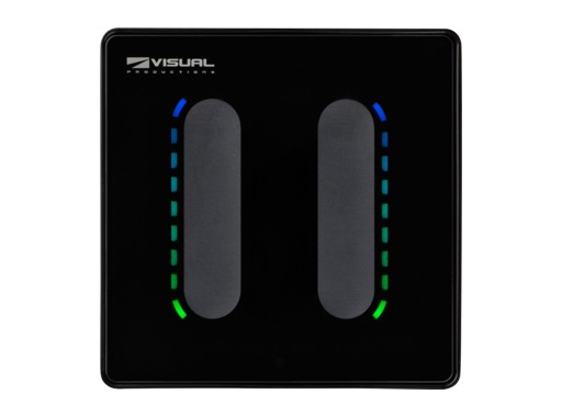 Contr&ocirc;leur mural NetPanel F2 sur &eacute;cran tactile avec 2 faders - VISUAL PRODUCTIONS