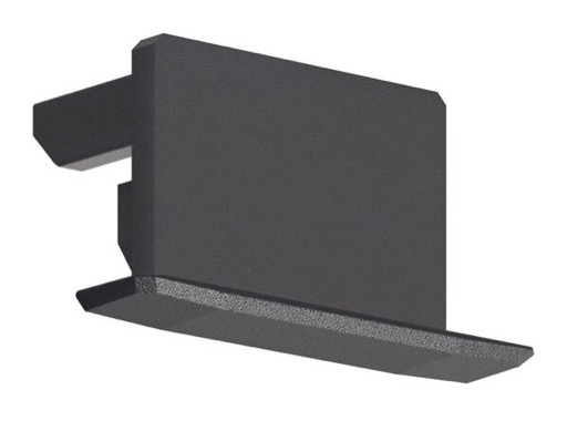 Embout plein noir pour profil&eacute; gamme PDS4 K - KLUS
