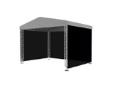Kit de 2 b&acirc;ches de c&ocirc;t&eacute; noires pour chapiteau MR0 6 x 5 m - QUICKTRUSS-accessoires