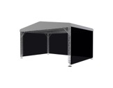 Kit de 2 bâches de côté noires pour chapiteau MR0 8 x 6 m - QUICKTRUSS