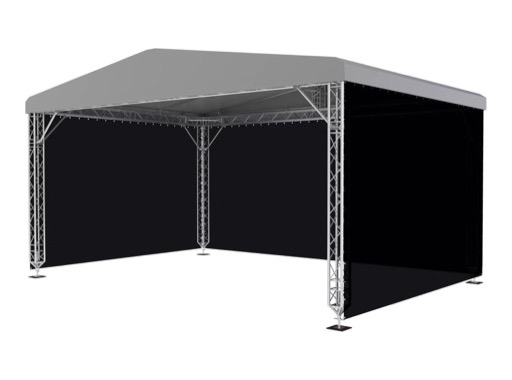 B&acirc;che arri&egrave;re noire pour chapiteau MR0 8 x 6 m - QUICKTRUSS