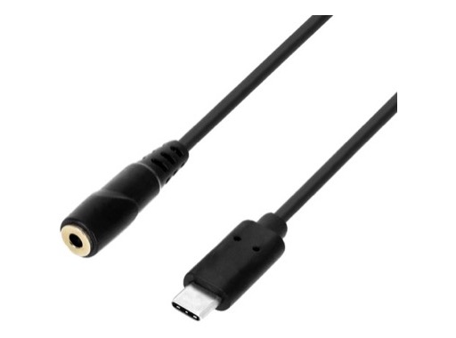 CABLE &bull; Adaptateur USB-C vers mini jack femelle 3,5 mm 0,2m