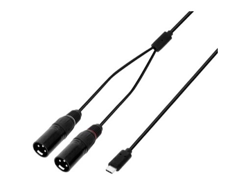 CABLE &bull; USB-C vers 2 x XLR m&acirc;le 1,5 m