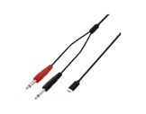 CABLE &bull; USB-C vers 2 x jack TS m&acirc;le 1,5 m-cables-moules