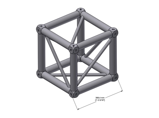 Quatro M390 Multicube 6 directions s&eacute;rie lourde (sans connecteurs) - QUICKTRUSS