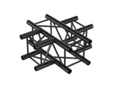 Quatro M290 Croix s&eacute;rie lourde noire 4 directions + kit de jonction - QUICKTRUSS-quatro