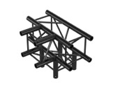 Quatro M290 T&eacute; s&eacute;rie lourde noire 4 directions + kit de jonction - QUICKTRUSS-quatro
