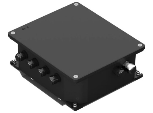 DTS &bull; Boitier de distribution 48 VDC + DMX RDM 240 W pour projecteurs DTS