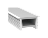 ESL • Diffuseur silicone blanc, bordures blanches 1 m plat 30x20mm