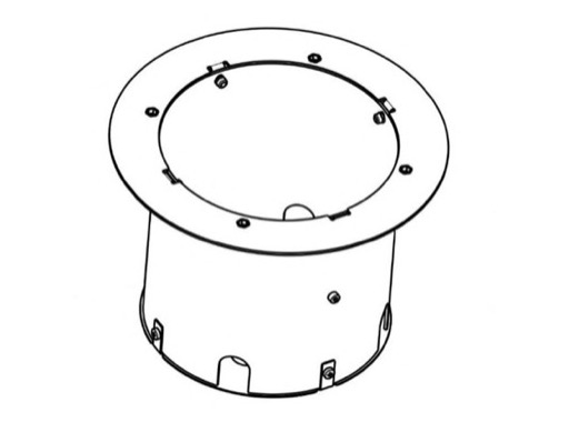Pot d&rsquo;encastrement inox pour projecteurs s&eacute;rie MYRA 6 - DTS