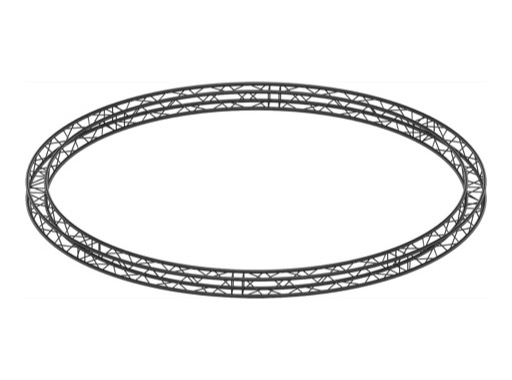 QUICKTRUSS &bull; Quatro M290 cercle &oslash;6.00m noir 8 segments + kits de jonction
