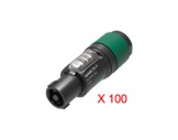 NEUTRIK &bull; Boite de 100 fiches speakON d&eacute;mont&eacute;e 4 contacts, s&eacute;rie XX-speakon-haut-parleur