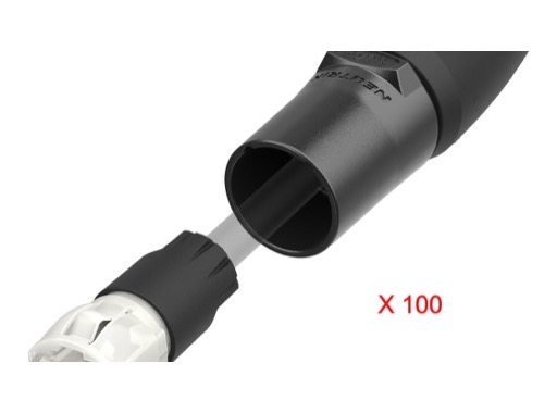 NEUTRIK &bull; Boite de 100 connecteurs EtherCON r&eacute;tractable RJ45