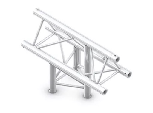 Trio M222 T&eacute; vertical 3 directions pointe en haut + kit de jonction - QUICKTRUSS