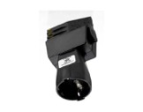 Global Trac Pro adaptateur rail 3 allumages avec fiche Shuko 16 A noir