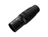 SEETRONIC Serie H &bull; Fiche porte-c&acirc;ble IP65 adapt&eacute;e au RJ45 normal, noir, pour c&acirc;ble 5-7,5 mm-connecteurs-rj45