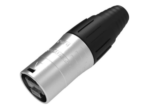 SEETRONIC Serie 01&bull; Fiche porte-c&acirc;ble adapt&eacute;e au RJ45 normal, inox, pour c&acirc;ble 5-7,5 mm