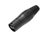 SEETRONIC Serie 02 &bull; Fiche porte-c&acirc;ble IP65 adapt&eacute;e au RJ45 normal, noir, pour c&acirc;ble 5-7,5 mm-connecteurs-rj45