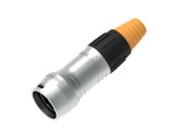 SEETRONIC Serie 05 &bull; Fiche porte-c&acirc;ble IP65 adapt&eacute;e au RJ45 femelle, chrome, pour c&acirc;ble 5-7 mm-connecteurs-rj45