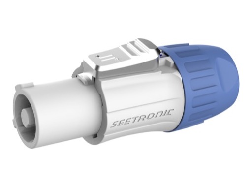 SEETRONIC &bull; Fiche d&rsquo;alimentation Power Twist gris OUT