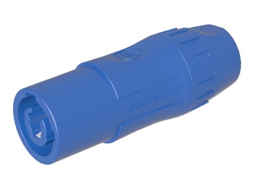 SEETRONIC &bull; Prolongateur d&rsquo;alimentation Power Twist bleu raccordement avec SAC3FCA