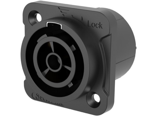 SEETRONIC &bull; Embase d'alimentation femelle IP65 Power Twist TR1 cosses plates