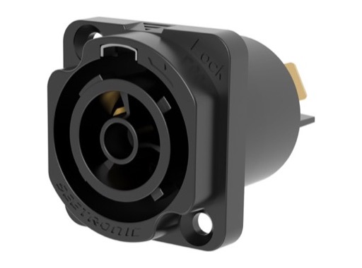 SEETRONIC &bull; Embase d'alimentation femelle IP65 Power Twist TR1 embase D cosses plates