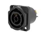 SEETRONIC &bull; Embase d'alimentation femelle IP65 Power Twist TR1 embase D cosses plates-connecteurs-d-alimentation