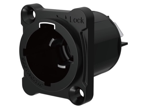 SEETRONIC &bull; Embase d'alimentation m&acirc;le IP65 Power Twist TR1 cosses plates