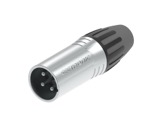 SEETRONIC Serie M &bull; XLR3 Fiche m&acirc;le chrome contacts argent-connecteurs-xlr