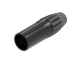 SEETRONIC Serie M &bull; XLR5 Fiche m&acirc;le noir contacts or-connecteurs-xlr