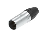 SEETRONIC Serie W &bull; XLR5 fiche m&acirc;le chrome contacts or IP65-connecteurs-xlr