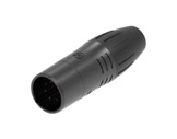 SEETRONIC Serie W &bull; XLR5 fiche m&acirc;le noir contacts or IP65-connecteurs-xlr
