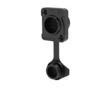 SEETRONIC Serie W &bull; XLR5 embase m&acirc;le noir contacts or IP65-connecteurs-xlr