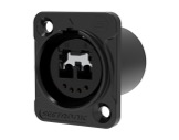 SEETRONIC &bull; Embase noir travers&eacute; fibre optique Dual LC-connecteurs-fibre-optique