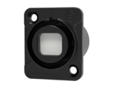 SEETRONIC &bull; Embase noir travers&eacute; fibre optique Quad LC-connecteurs-fibre-optique
