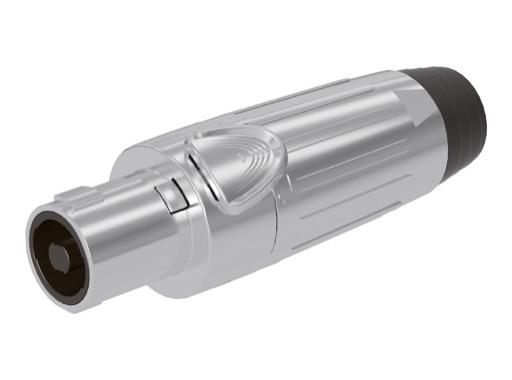 SEETRONIC &bull; Fiche femelle 4 poles nickel pour haut parleur