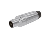 SEETRONIC &bull; Fiche femelle 4 poles nickel pour haut parleur-connecteurs-haut-parleur