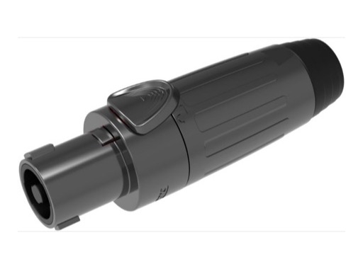 SEETRONIC &bull; Fiche femelle 4 poles noir pour haut parleur