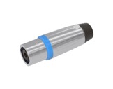 SEETRONIC &bull; Fiche m&acirc;le 4 poles nickel pour haut parleur-connecteurs-haut-parleur
