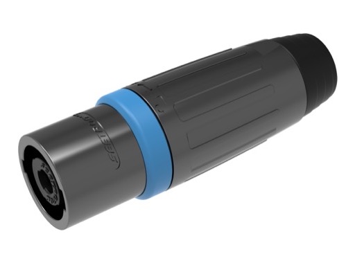 SEETRONIC &bull; Fiche m&acirc;le 4 poles noir pour haut parleur