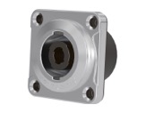 SEETRONIC &bull; Embase m&acirc;le 4 poles nickel pour haut parleur-connecteurs-haut-parleur
