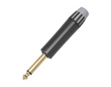 SEETRONIC &bull; Jack 6.35 mono noir contact or pour cable 4-7mm-connecteurs-jack-et-rca