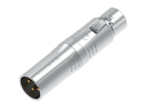 SEETRONIC &bull; Adaptateur m&eacute;tal XLR3 m&acirc;le - XLR5 femelle