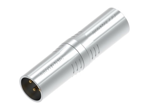 SEETRONIC &bull; Adaptateur m&eacute;tal XLR3 m&acirc;le - XLR5 m&acirc;le