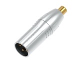 SEETRONIC &bull; Adaptateur m&eacute;tal XLR3 m&acirc;le - RCA femelle-adaptateurs