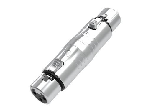 SEETRONIC &bull; Adaptateur m&eacute;tal XLR3 femelle - XLR3 femelle
