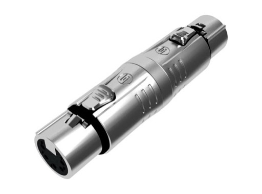 SEETRONIC &bull; Adaptateur m&eacute;tal XLR5 femelle - XLR3 femelle